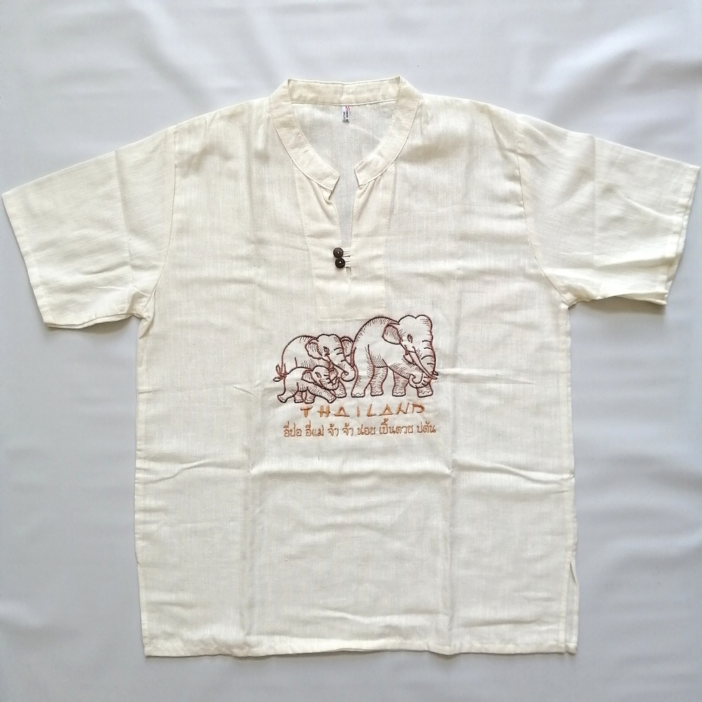 Thailand Elephants Shirt Medium NWOT